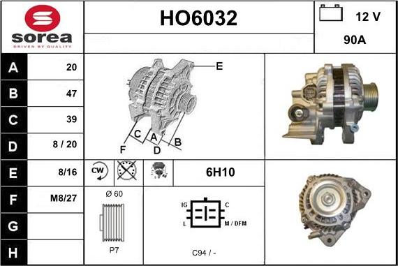 Sera HO6032 - Alternatore autozon.pro