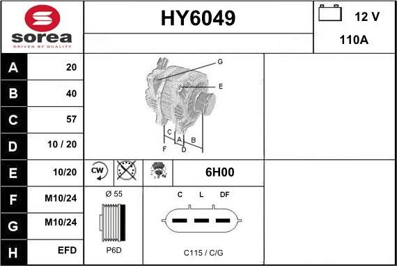 Sera HY6049 - Alternatore autozon.pro