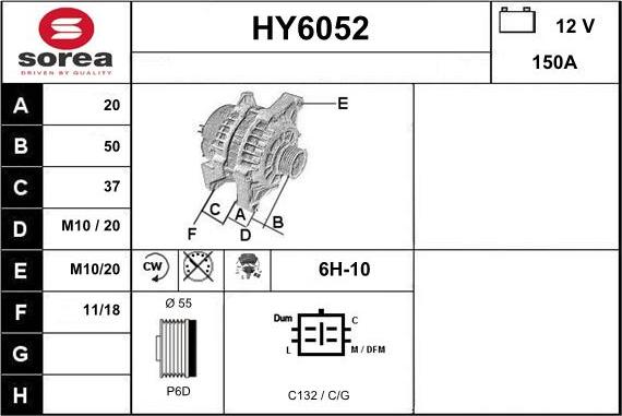 Sera HY6052 - Alternatore autozon.pro