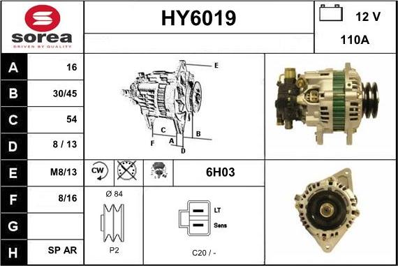 Sera HY6019 - Alternatore autozon.pro