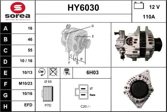 Sera HY6030 - Alternatore autozon.pro