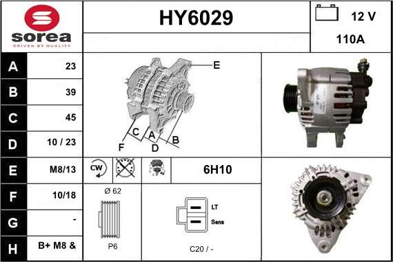 Sera HY6029 - Alternatore autozon.pro