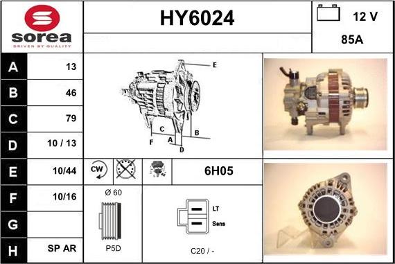 Sera HY6024 - Alternatore autozon.pro