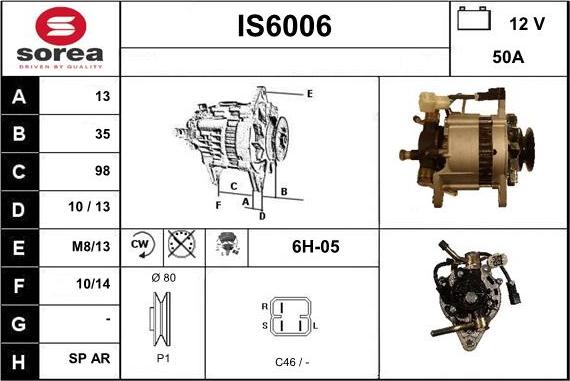 Sera IS6006 - Alternatore autozon.pro