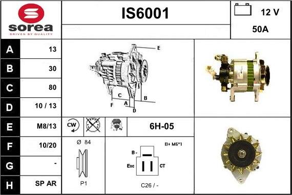 Sera IS6001 - Alternatore autozon.pro