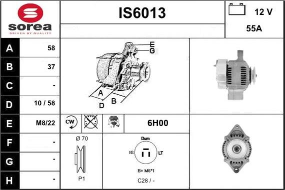 Sera IS6013 - Alternatore autozon.pro