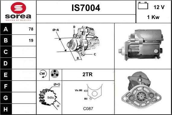 Sera IS7004 - Motorino d'avviamento autozon.pro