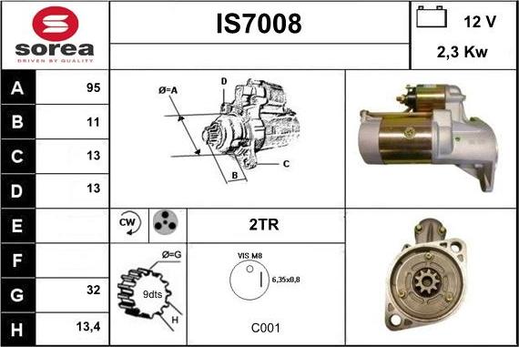 Sera IS7008 - Motorino d'avviamento autozon.pro