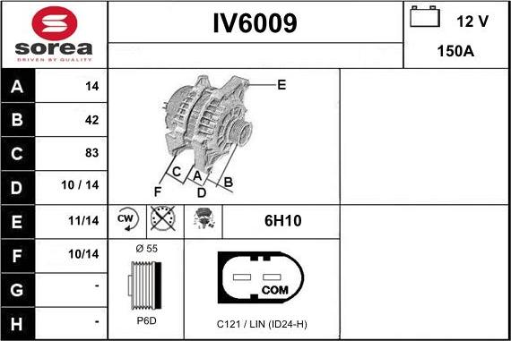 Sera IV6009 - Alternatore autozon.pro