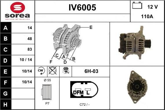 Sera IV6005 - Alternatore autozon.pro