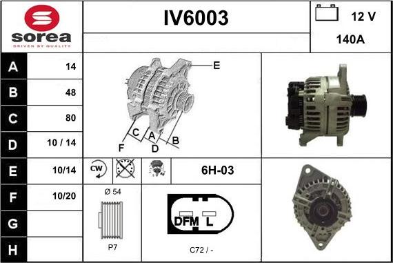 Sera IV6003 - Alternatore autozon.pro