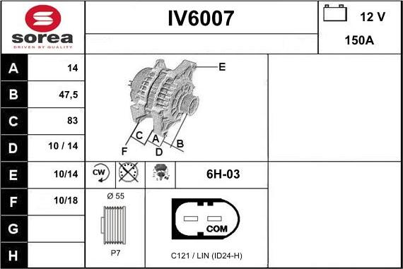 Sera IV6007 - Alternatore autozon.pro