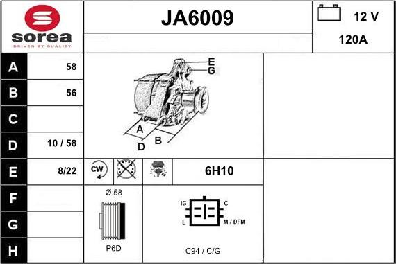 Sera JA6009 - Alternatore autozon.pro