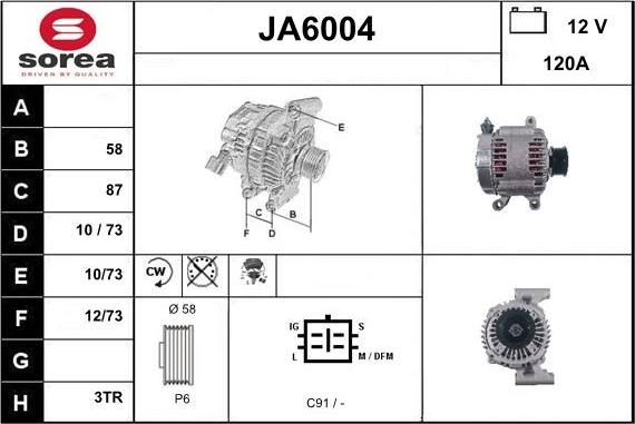 Sera JA6004 - Alternatore autozon.pro