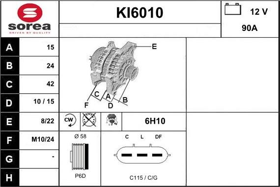 Sera KI6010 - Alternatore autozon.pro