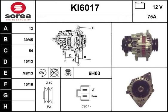 Sera KI6017 - Alternatore autozon.pro