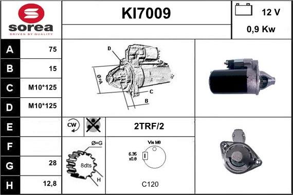 Sera KI7009 - Motorino d'avviamento autozon.pro