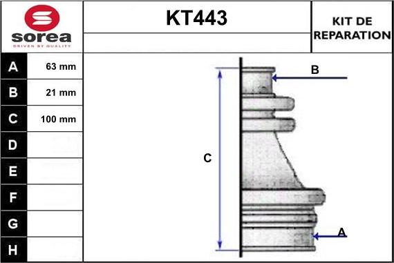 Sera KT443 - Cuffia, Semiasse autozon.pro