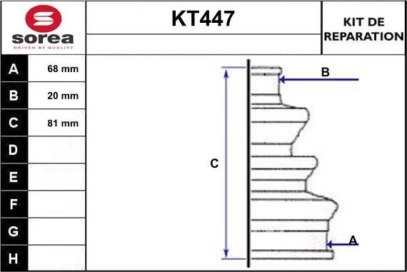 Sera KT447 - Cuffia, Semiasse autozon.pro