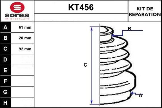 Sera KT456 - Cuffia, Semiasse autozon.pro