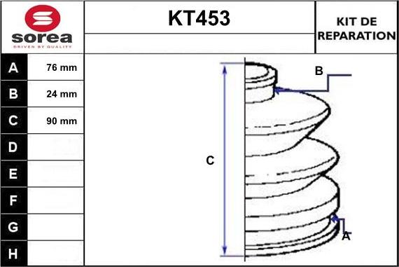 Sera KT453 - Cuffia, Semiasse autozon.pro