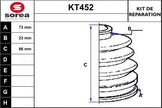 Sera KT452 - Cuffia, Semiasse autozon.pro