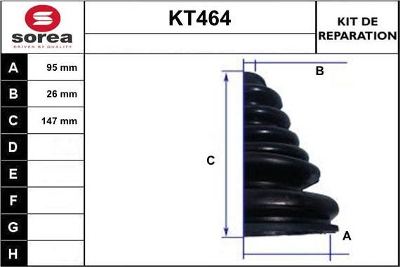 Sera KT464 - Cuffia, Semiasse autozon.pro