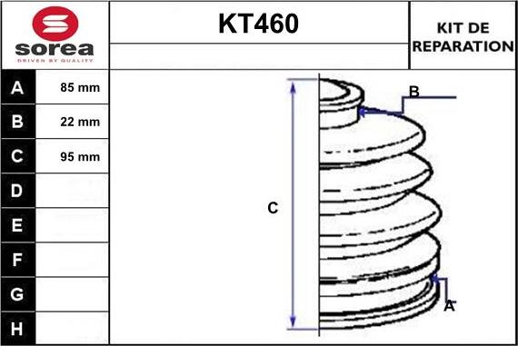 Sera KT460 - Cuffia, Semiasse autozon.pro