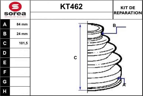 Sera KT462 - Cuffia, Semiasse autozon.pro