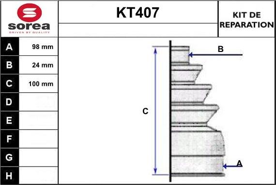 Sera KT407 - Cuffia, Semiasse autozon.pro