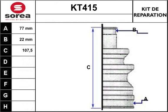 Sera KT415 - Cuffia, Semiasse autozon.pro