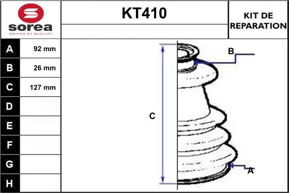 Sera KT410 - Cuffia, Semiasse autozon.pro