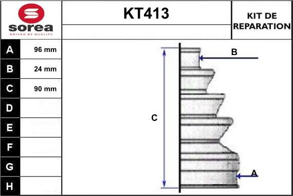 Sera KT413 - Cuffia, Semiasse autozon.pro