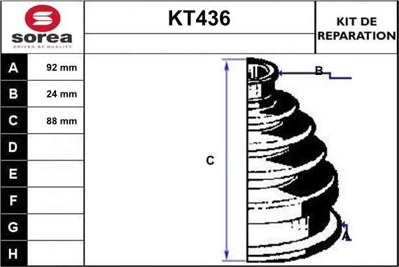 Sera KT436 - Cuffia, Semiasse autozon.pro