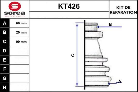 Sera KT426 - Cuffia, Semiasse autozon.pro