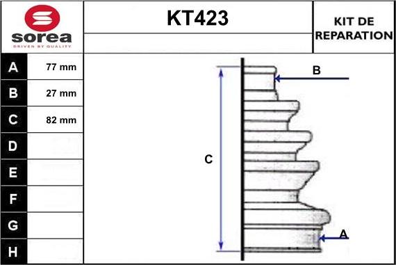 Sera KT423 - Cuffia, Semiasse autozon.pro