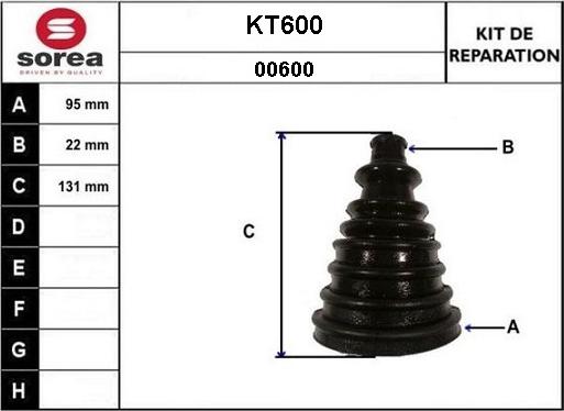 Sera KT600 - Cuffia, Semiasse autozon.pro