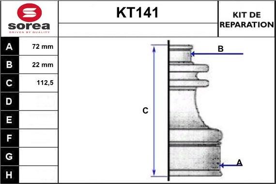 Sera KT141 - Cuffia, Semiasse autozon.pro