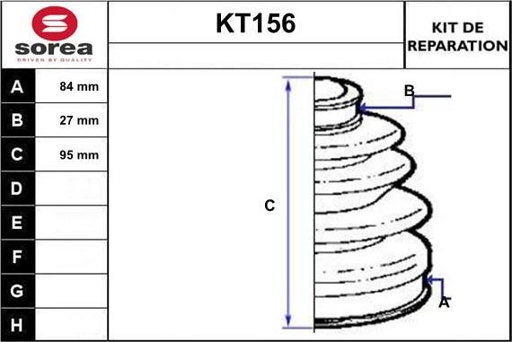 Sera KT156 - Cuffia, Semiasse autozon.pro