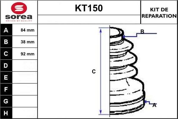 Sera KT150 - Cuffia, Semiasse autozon.pro