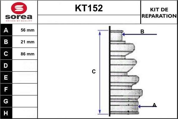 Sera KT152 - Cuffia, Semiasse autozon.pro