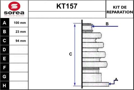 Sera KT157 - Cuffia, Semiasse autozon.pro