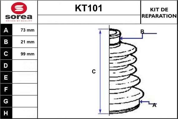 Sera KT101 - Cuffia, Semiasse autozon.pro