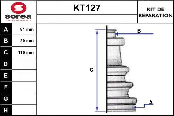 Sera KT127 - Cuffia, Semiasse autozon.pro