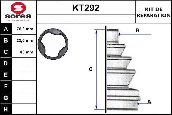 Sera KT292 - Cuffia, Semiasse autozon.pro