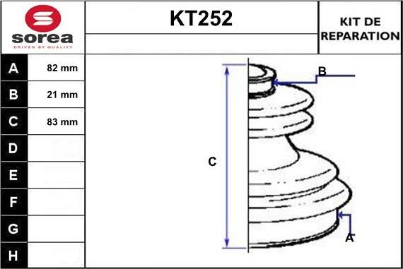 Sera KT252 - Cuffia, Semiasse autozon.pro