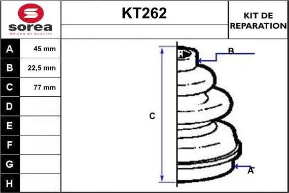 Sera KT262 - Cuffia, Semiasse autozon.pro