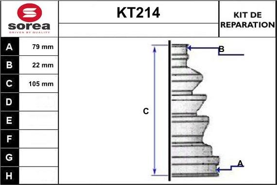 Sera KT214 - Cuffia, Semiasse autozon.pro