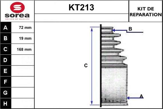 Sera KT213 - Cuffia, Semiasse autozon.pro