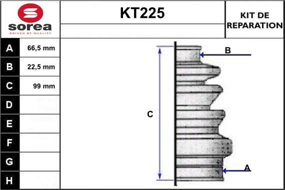 Sera KT225 - Cuffia, Semiasse autozon.pro